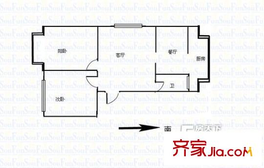 太原 水西關(guān)省委宿舍 戶型圖