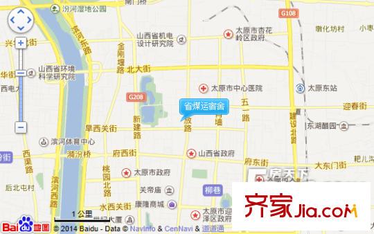 省煤運宿舍交通圖太原  
