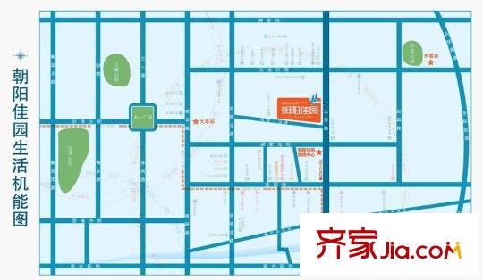 朝陽佳園區(qū)位圖