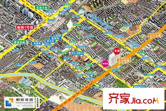 朝陽佳園交通圖