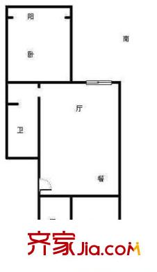 省公路局一公司北張小區(qū) 2室 戶型圖