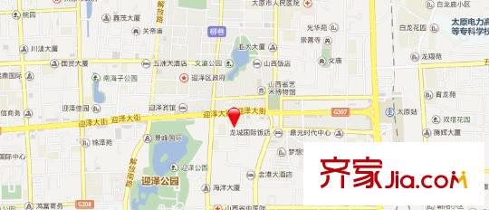 青年路東陵里電力單位房交通圖太原  
