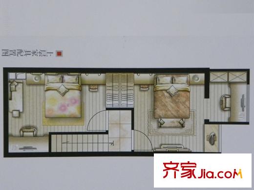 城市密碼戶(hù)型圖D10上層戶(hù)型 