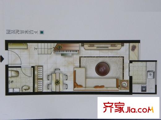 城市密碼戶(hù)型圖D11下層戶(hù)型 