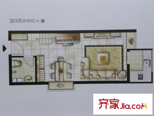 城市密碼戶(hù)型圖D9下層戶(hù)型 