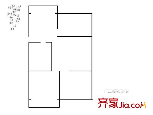 太原 朝陽街省運(yùn)宿舍 戶型圖