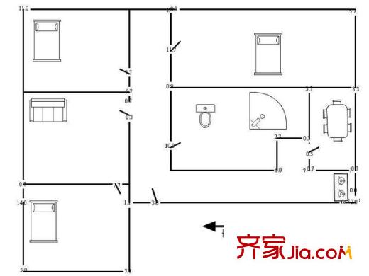 農(nóng)牧局宿舍 0室 戶型圖