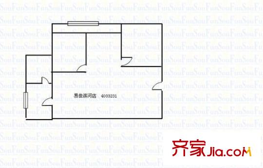 農(nóng)牧局宿舍 3室 戶型圖
