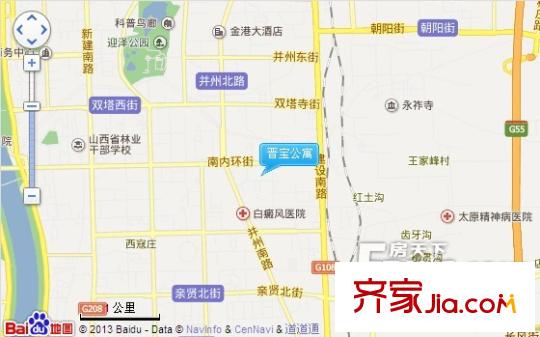 晉寶公寓交通圖太原  