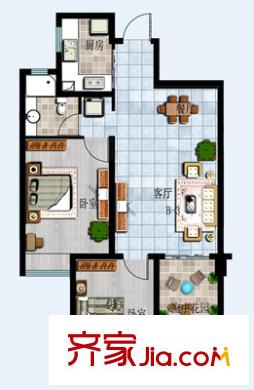 飛云第一國際 2室 戶型圖