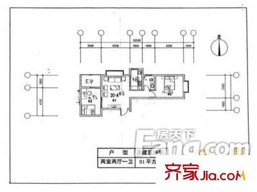 太原 北辰華苑 戶型圖