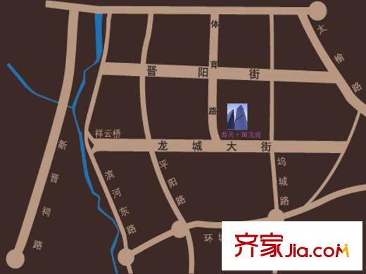西吳御龍庭區(qū)位圖