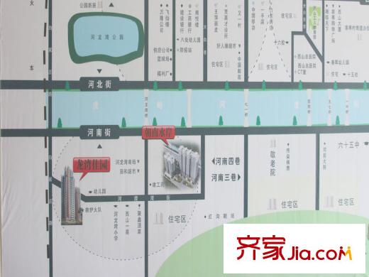 迎西城?龍灣佳園地圖
