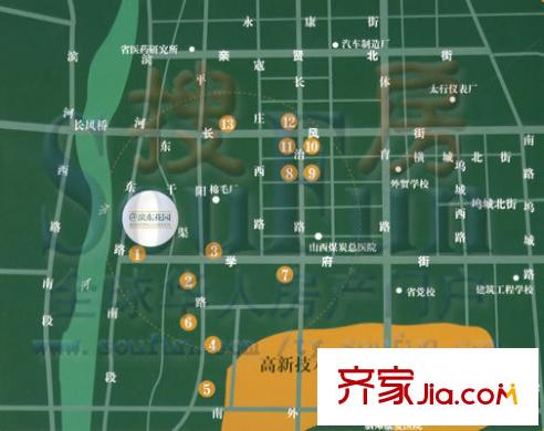濱東花園二期區(qū)位圖