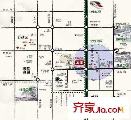 東方錦繡城區(qū)位圖