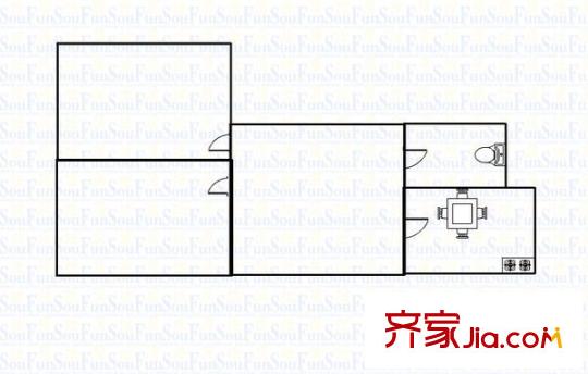 匯秀苑 2室 戶型圖