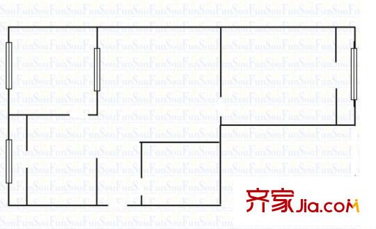 電力設(shè)計(jì)院小區(qū) 3室 戶型圖