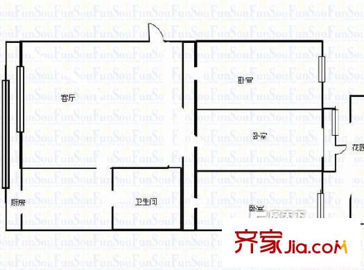 太原 興隆街國(guó)稅局宿舍 戶型圖