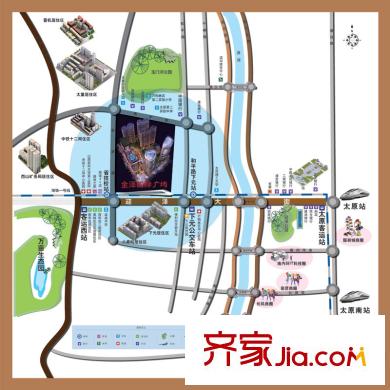 金澤國際廣場區(qū)位圖