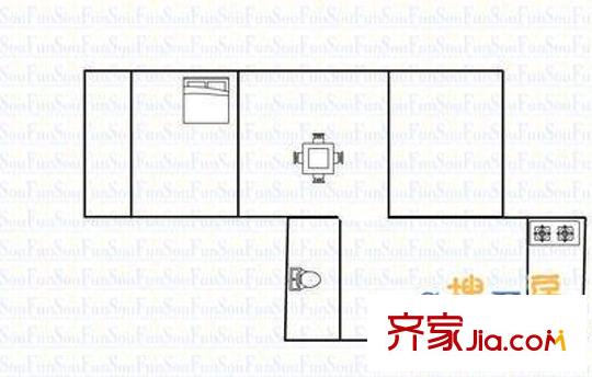 白龍廟小區(qū) 2室 戶型圖