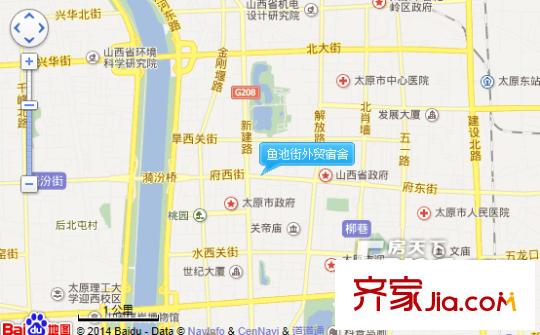 魚池街外貿宿舍交通圖太原  