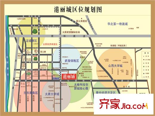 港麗城區(qū)位圖