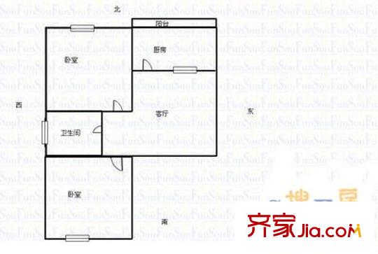 杏花嶺住宅小區(qū) 4室 戶型圖