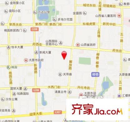 奶生堂小區(qū)交通圖太原  