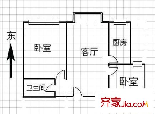 銀海水韻 2室 戶(hù)型圖