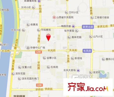 省汽運(yùn)宿舍交通圖太原  