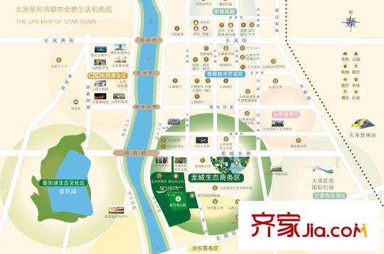 太原星河灣區(qū)位圖
