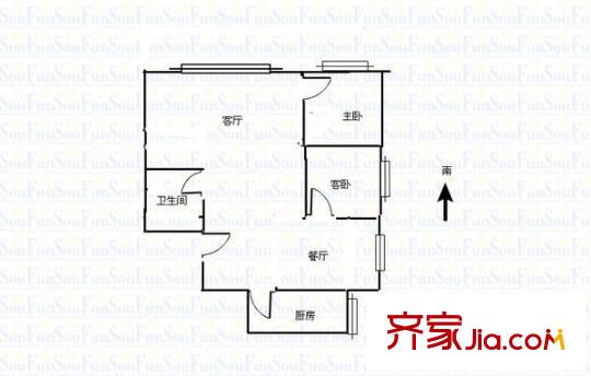 親鳳苑 2室 戶型圖
