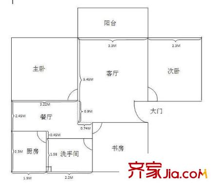 親鳳苑 1室 戶型圖