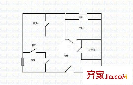 親鳳苑 2室 戶型圖