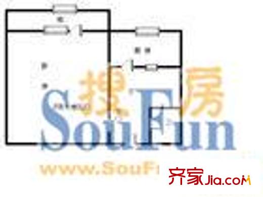 科委宿舍 3室 戶型圖
