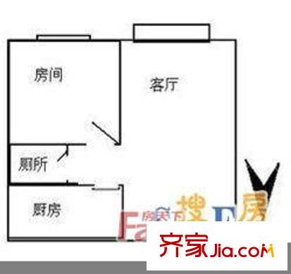 太原 北大街果品公司宿舍 戶型圖