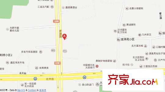 北大街果品公司宿舍交通圖太原  