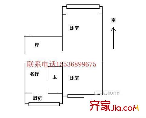 園林宿舍戶型圖1 1室