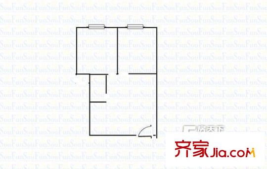 太原 藝苑巷市政宿舍 戶型圖