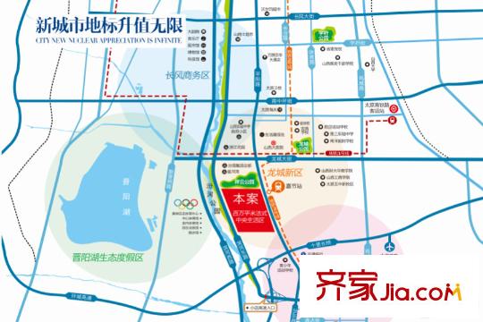 坤杰?拉菲公館區(qū)位圖