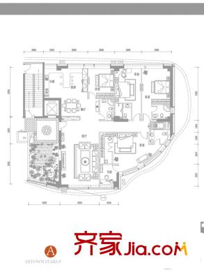 海唐?星光廣場A棟豪宅戶型 