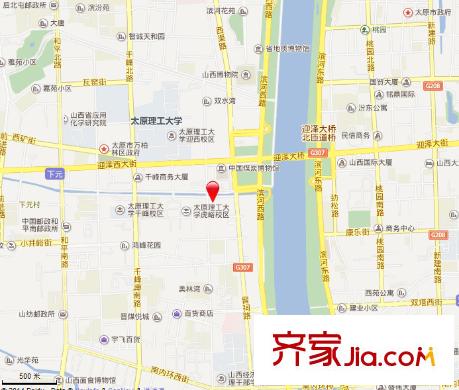 千峰南路郵政宿舍交通圖太原  