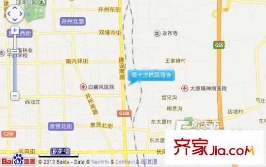 南十方鐵路宿舍交通圖太原  