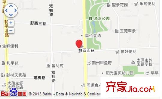 茂華小區(qū)交通圖太原  