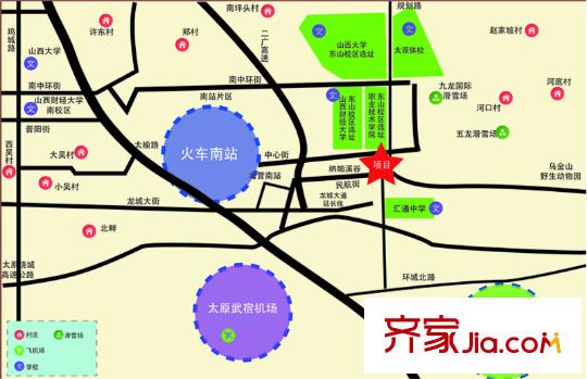 龍城金帝園區(qū)位圖