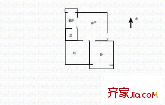 光華街光華苑 2室 戶型圖