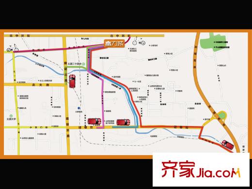 富力盈通國際公寓交通圖