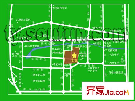 華峪東區(qū)區(qū)位圖