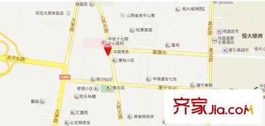 華榮小區(qū)交通圖太原  