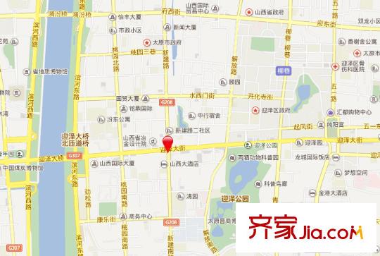 新建南路商業(yè)廳宿舍交通圖太原  